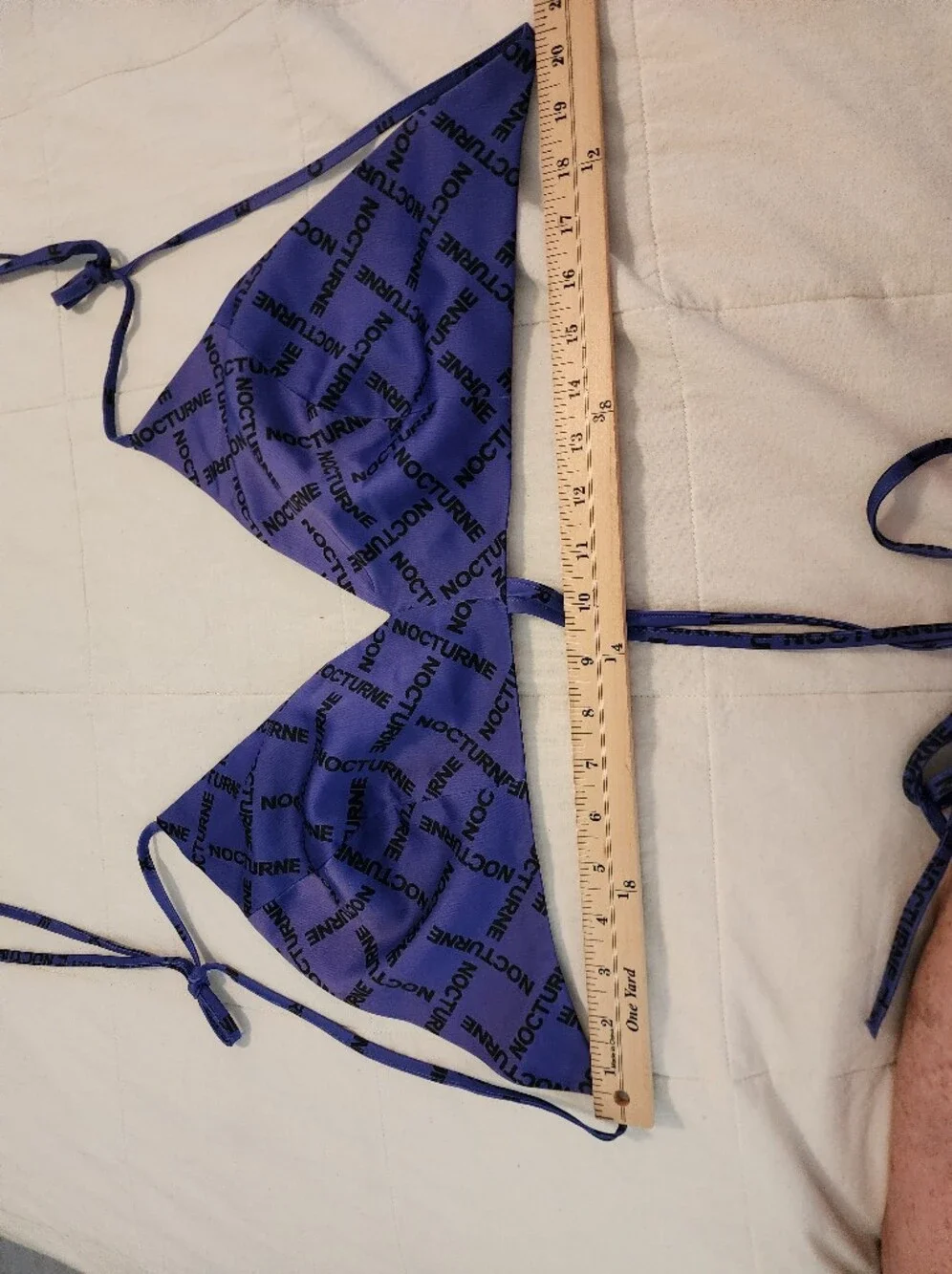 Nocturne Purple Logo Triangle Pajama Top Sz 44